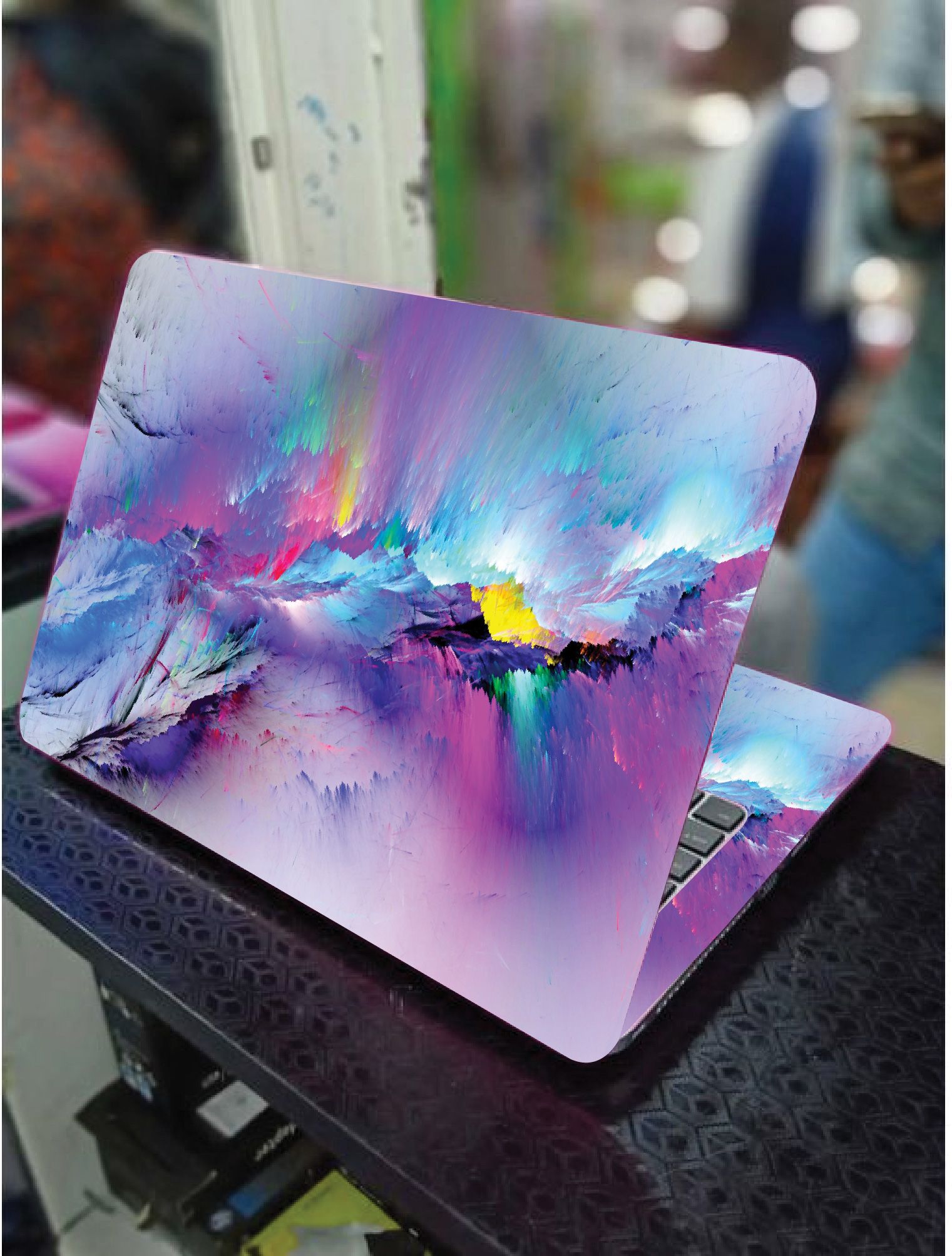 PAINT PRINT LAPTOP SKIN/COVER/STICKER, For Laptop Size 11" 13.3" 14" 15" 15.4" 15.6 Universal Vinyl Skin Sticker Cover. AND A CUSTOM MOUSE PAD OF THE SAME