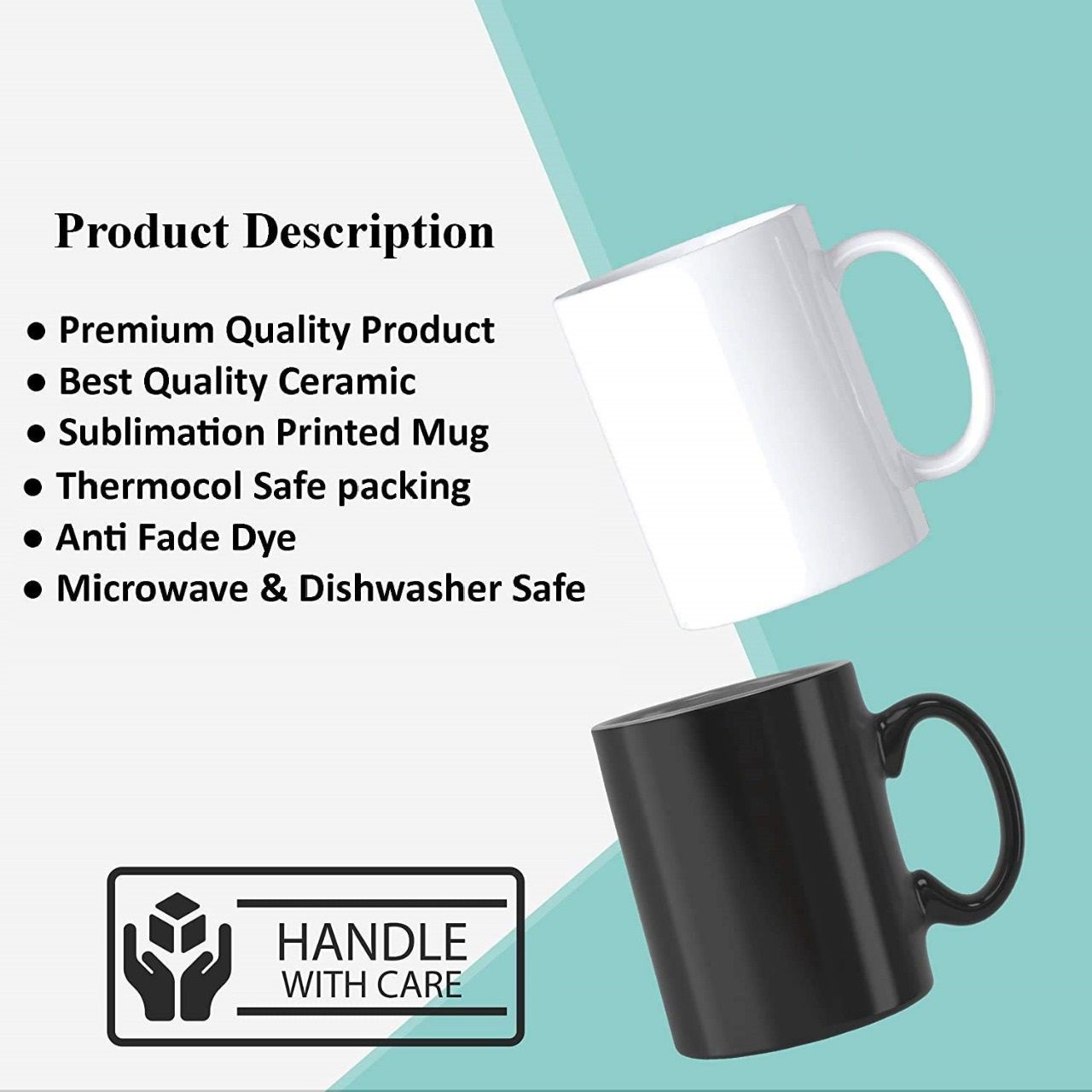 BEST BOYFRIEND NORMAL MUG AND HEAT SENSITIVE COLOR CHANGING MAGIC MUG GIFT, 350 ml CAPACITY Black when cold, white and shows printed art when hot