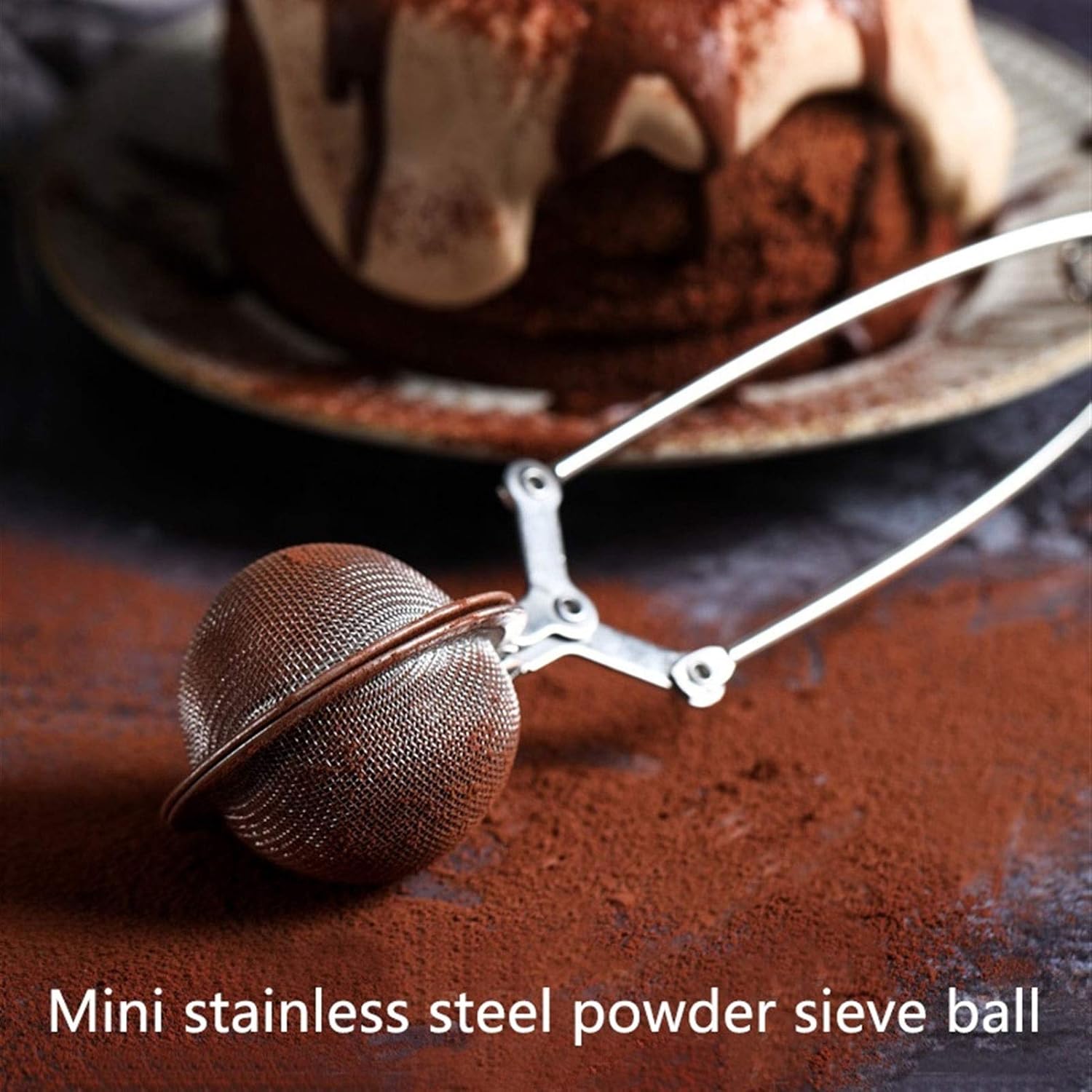 Tea strainer Stainless Steel Tea Maker Spherical Mesh Tea Strainer Coffee Vanilla Spice Strainer Diffuser Handle Tea Ball