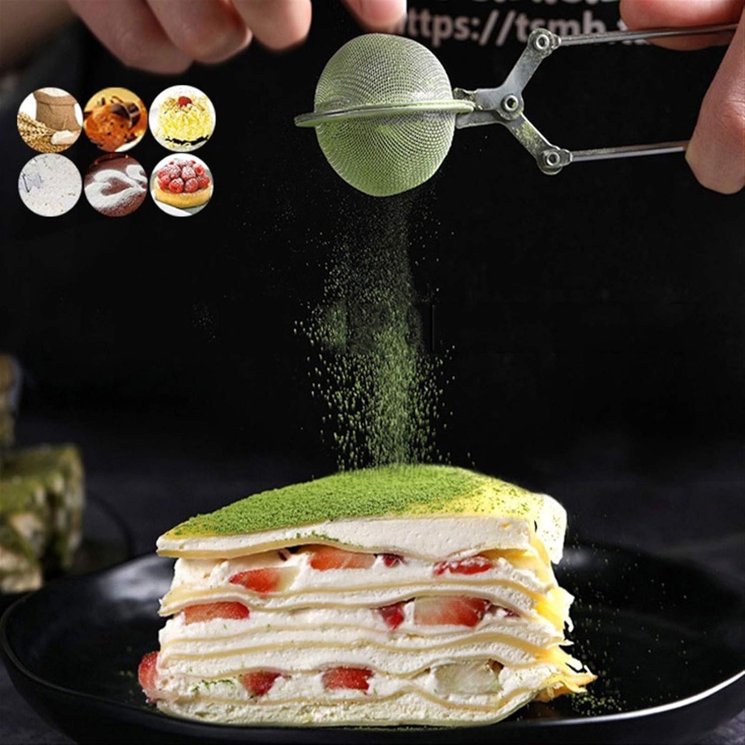 Tea strainer Stainless Steel Tea Maker Spherical Mesh Tea Strainer Coffee Vanilla Spice Strainer Diffuser Handle Tea Ball