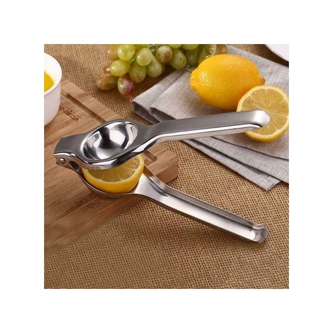 Handheld Lemon Squeezer - Heavy Duty Manual Juicer & Lemon Juicer Hand Press With Curved Handle - Manual Lemon Lime Squeezer & Metal Citrus Squeezer For Extracting Juices