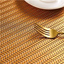 PVC Hollow Table Runner Non-slip Decorative Table Mats Placemat for Home Party Kitchen Dining Wedding Decor (150CM X 34CM)
