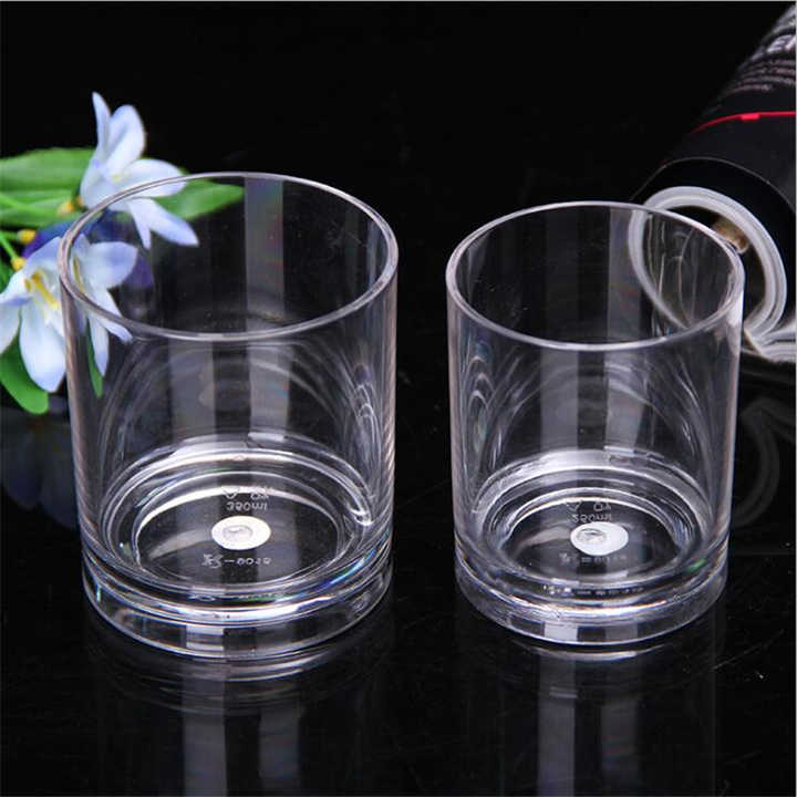 1pc polycarbonate whisky glass,clear whisky cup round whisky glass cheap whisky set