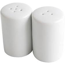 1pc Ceramic salt shaker round new ,Elevate your in-flight dining experience with our salt and pepper shakers
