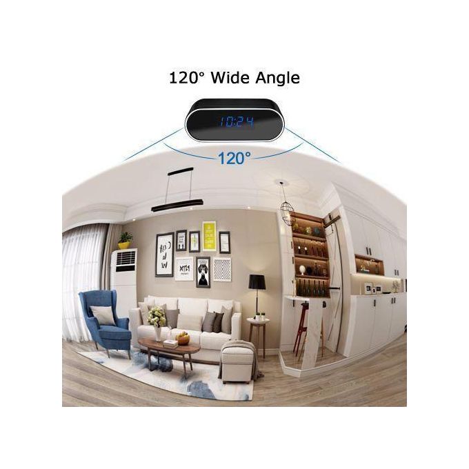 Wifi Spy Hidden Table Clock Camera 1080P Motion
