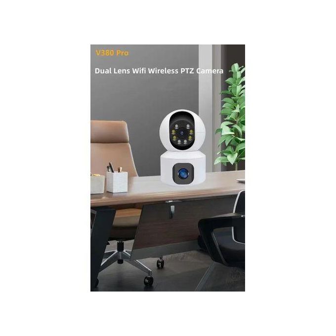 Intelligence SIM Card 4G Camera Indoor Dual Lens Mini IP Camera 3K 6MP WIFI Wireless Security Night Vision Camara Video Surveillance V380 app