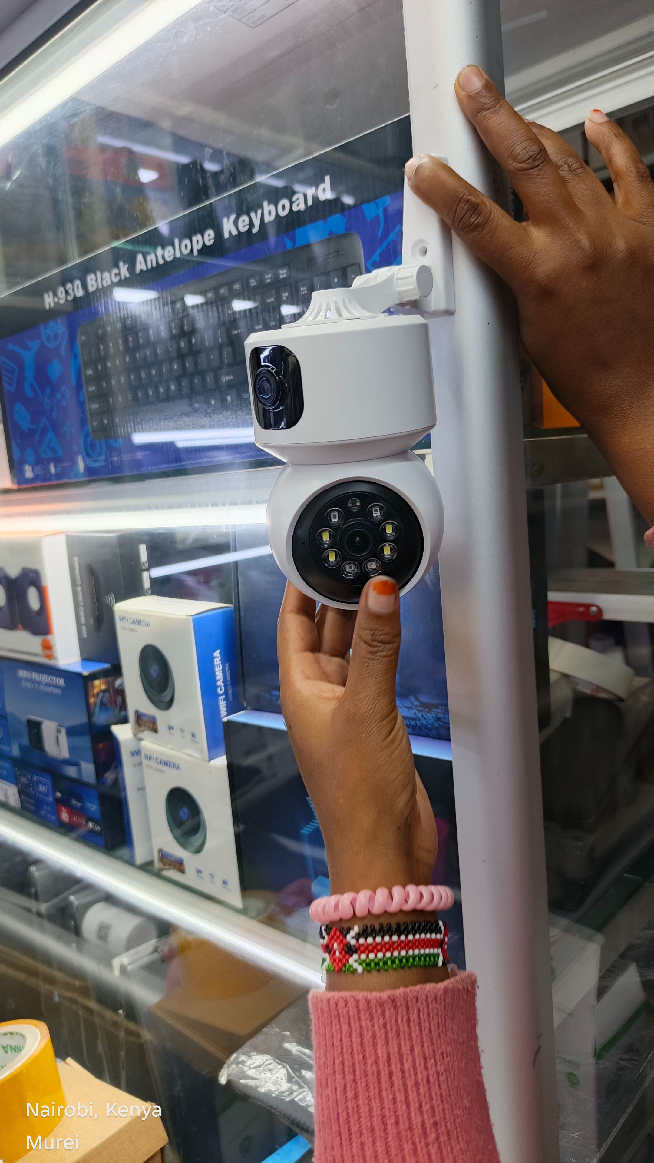 Intelligence SIM Card 4G Camera Indoor Dual Lens Mini IP Camera 3K 6MP Wireless Security Night Vision Camera Video Surveillance V380 App