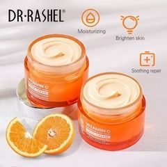 DR.Rashel Vitamin C Brightening & Anti Aging Face Cream Powered By Hyaluronic Acid for Skin Elasticity,Moisturizes,AntiWrinkles Cream,DullSkin