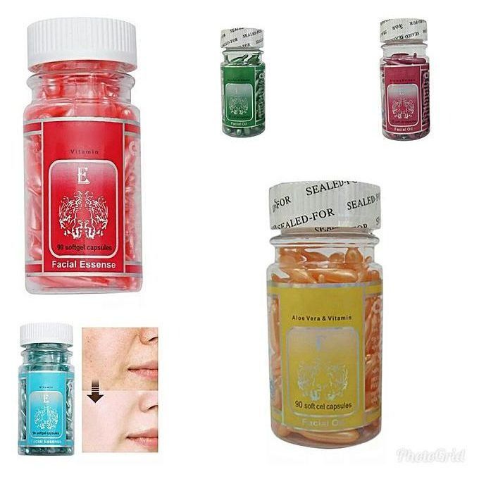 Csk 90pcs Soft Gel Vitamin E Essence Capsules Anti-aging Serum Spot Acne Removing Brightening Essence ,Moisturising,Anti-Aging,Prevents SunBurns, Facial Freckle Capsule Skin Care