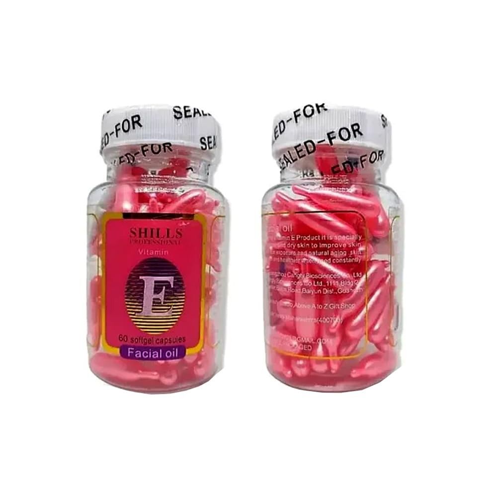 Csk 90pcs Soft Gel Vitamin E Essence Capsules Anti-aging Serum Spot Acne Removing Brightening Essence ,Moisturising,Anti-Aging,Prevents SunBurns, Facial Freckle Capsule Skin Care