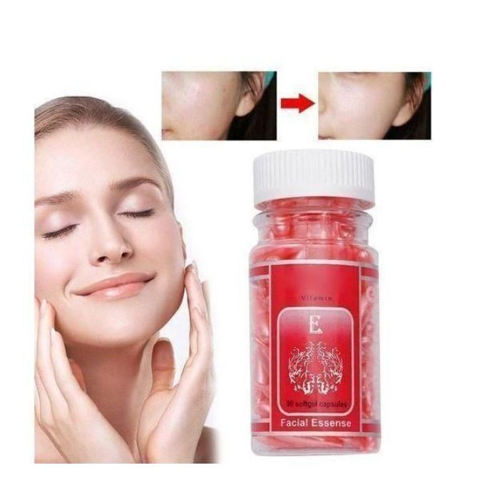 Csk 90pcs Soft Gel Vitamin E Essence Capsules Anti-aging Serum Spot Acne Removing Brightening Essence ,Moisturising,Anti-Aging,Prevents SunBurns, Facial Freckle Capsule Skin Care