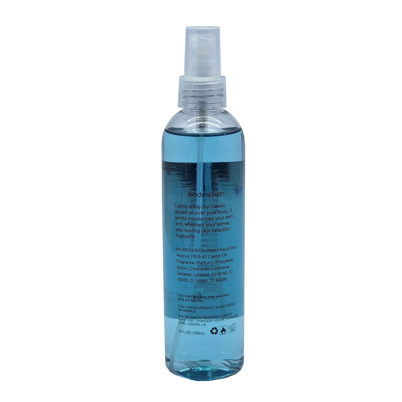 Dear Body Noir For Men Body Splash Fine Fragrance Mist Long Lasting Skin Care Men's Perfume 236 Ml