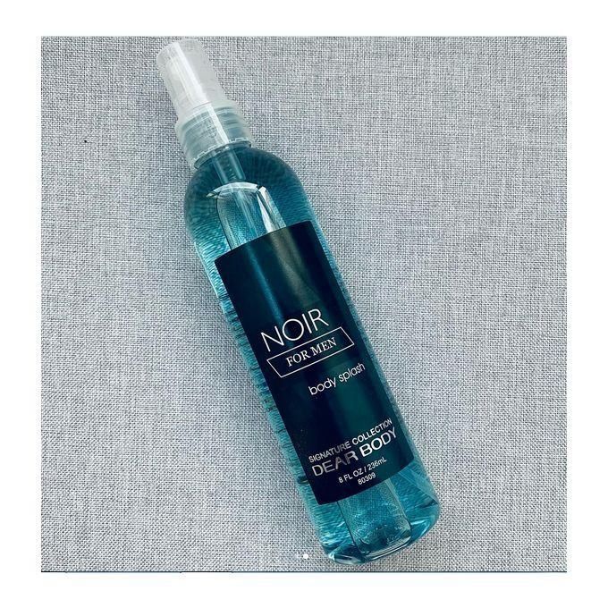 Dear Body Noir For Men Body Splash Fine Fragrance Mist Long Lasting Skin Care Men's Perfume 236 Ml