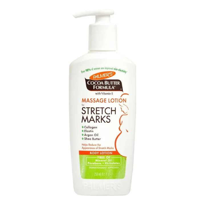 Palmer's Cocoa Butter Formula Massage Lotion For Stretch Marks, Pregnancy Skin Care Belly Cream Weight Fluctuation with Collagen, Elastin, Argan OIl and Shea Butter 250ml