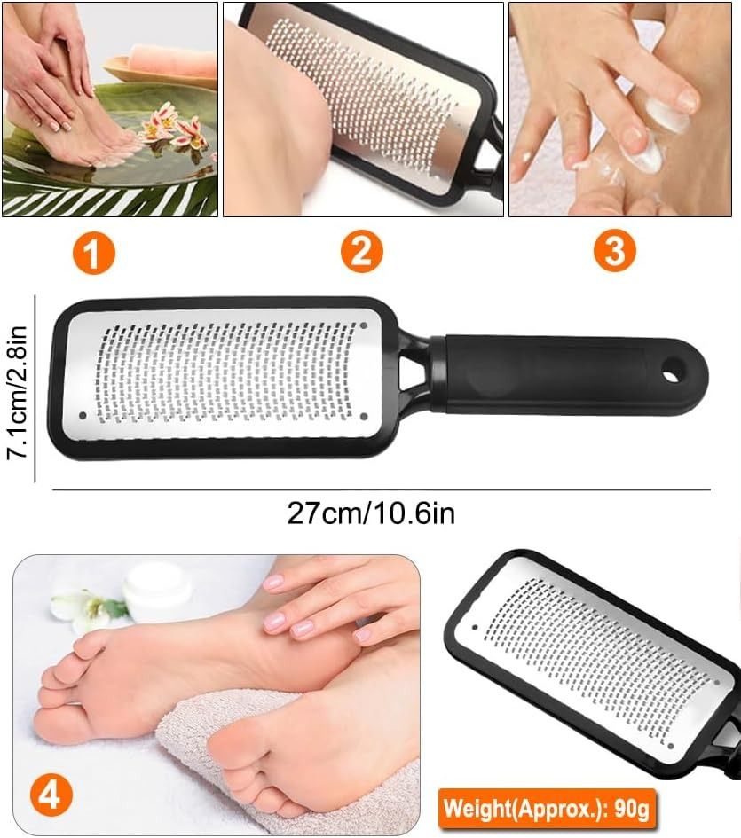 Silstar Foot Care Rasp Stainless Steel Foot File/Foot Scrub/Exfoliating Foot Care Tool