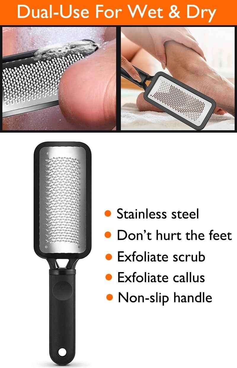 Silstar Foot Care Rasp Stainless Steel Foot File/Foot Scrub/Exfoliating Foot Care Tool
