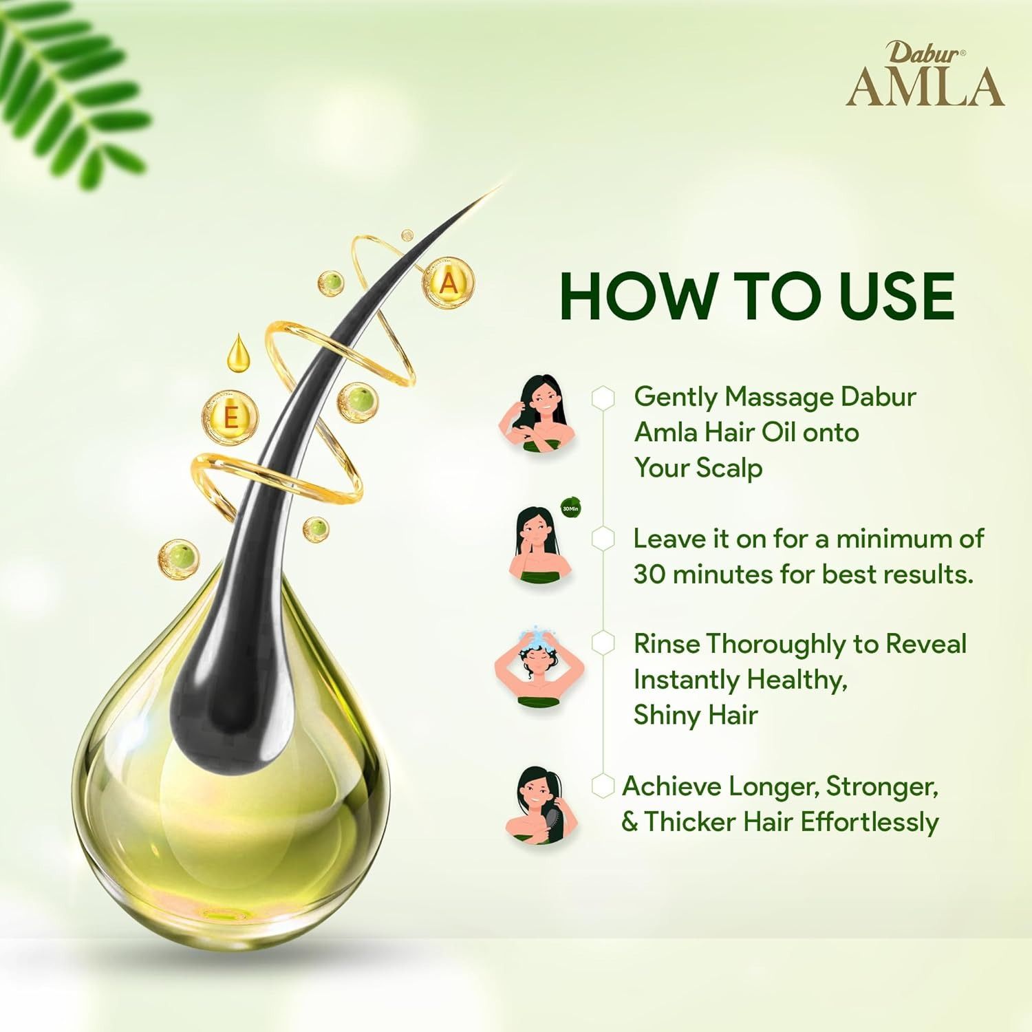 Dabur Amla Hair Oil 240ml  Natural care Enriched with Amla, Natural Oils & Vitamin C Nourishes Scalp Moisturizing and Strengthening Hair Treatment for Women and Men  For Long, Strong and Dark Hair