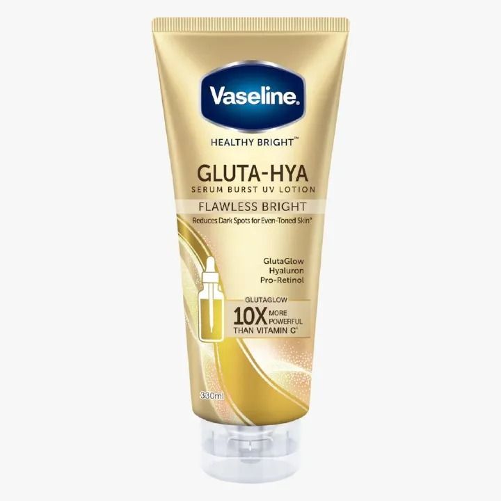 Vaseline Gluta Hya Serum Burst UV Overnight Lotion Gluta Hya Dewy Radiance  200mlGluta Hya Flawless Bright 200ml GlutaGlow Hyaluronic Pro-Retinol Niacinamide  Amino Peptide Complex 10Xmore powerful