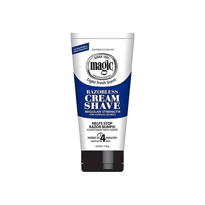 Magic Razorless Cream Shave Bald Head For Smooth Maintenance Magic Razorless Shaving Cream, Depilatory Hair Removal Cream for Body Hair, Regular Strength, Works in 4 Minutes