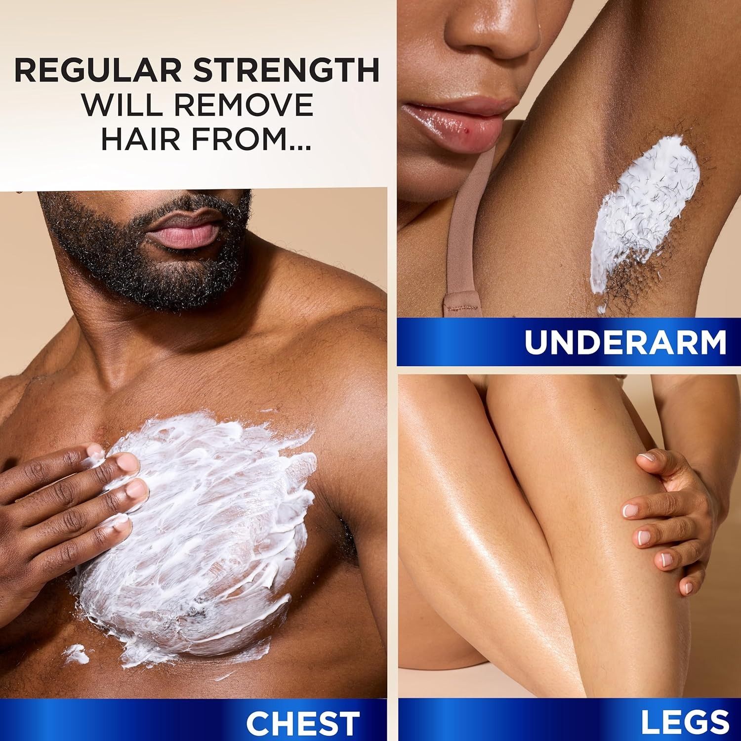 Magic Razorless Cream Shave Bald Head For Smooth Maintenance Magic Razorless Shaving Cream, Depilatory Hair Removal Cream for Body Hair, Regular Strength, Works in 4 Minutes