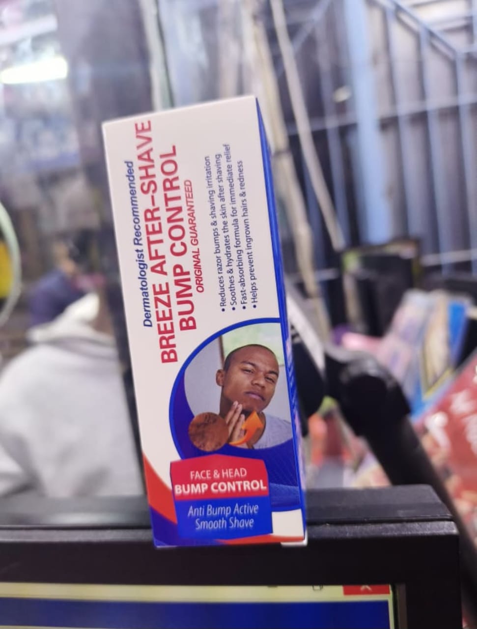 Breeze After Shave Bump Control Face and Head Anti Bump Active Smooth Shave Reduces razor bumps and shaving irritation helps prevent ingrown hair Fast absorbing Formula for immediate relief