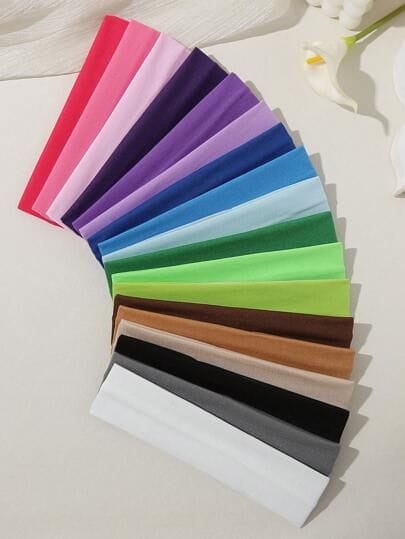 4Pcs Cotton Stretch Headbands for Women Lightweight, Soft, Non-Slip Hair Bands  Best for Yoga, Workout, Running, Fashion Accessories  Comfortable Elastic Head Wraps for All Hair Types