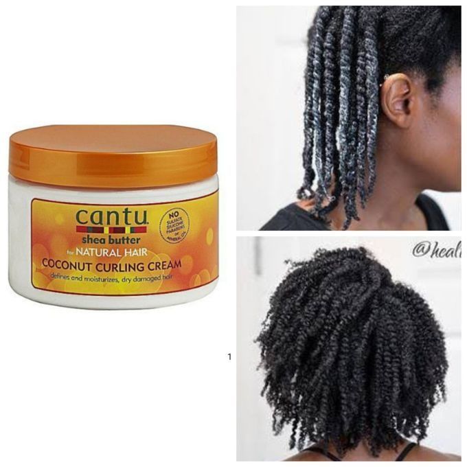 CareCantu Shea Butter for Natural Hair Coconut Curling Cream for Natural Curls Coil Waves Defines Softness and Moisturises