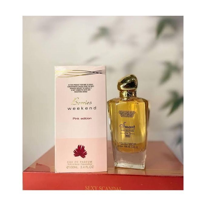 Berries Weekend Pink Edition 100ml Eau De Parfum EDP Fragrance Perfume  Berry's Weekend Perfume for Women smart collection