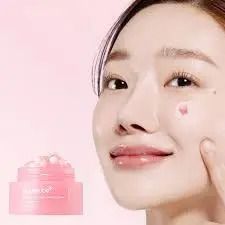Medicube PDRN Pink Collagen Capsule Cream, containing collagen, niacinamide, and hyaluronic acid, designed to firm, brighten, hydrate, and strengthen the skin barrier for a radiant glass-skin glow