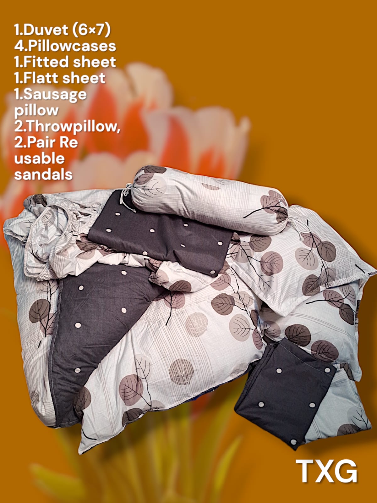 12PCS Luxurious Duvet, Elegant Sheets, Cozy Pillows & Stylish Reusable Sandals for Unmatched Comfort and Style!