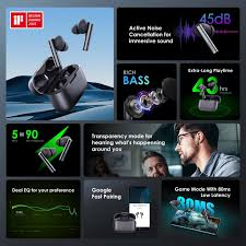 Oraimo FreePods Pro ANC Active Noise Cancellation Super Bass Wireless Earbuds