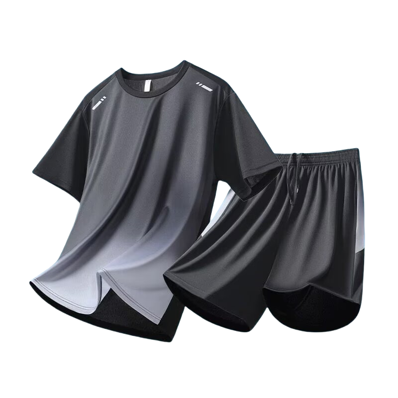MEN'S CLOTHING Men's T-shirt set 2 in 1 T-shirt shorts Cool and breathable Casual sportswear
