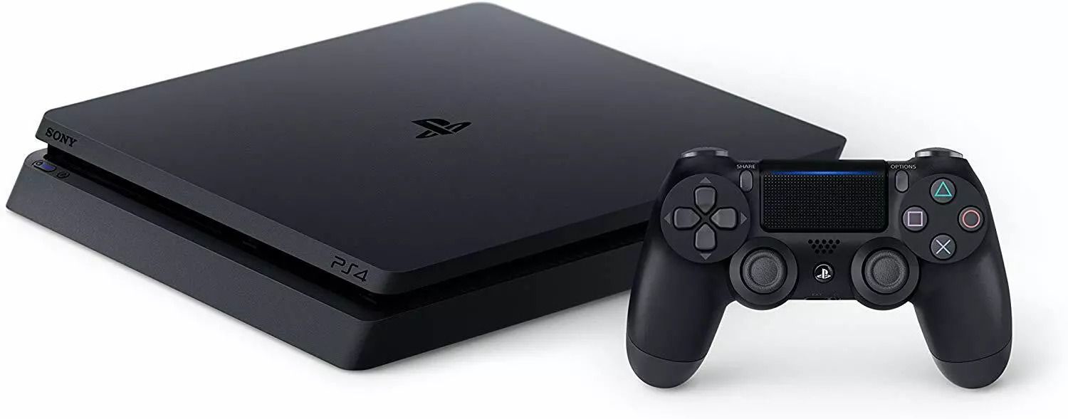 Sony PlayStation 4 Slim Console 500GB(Black) + 2 Free Game Discs