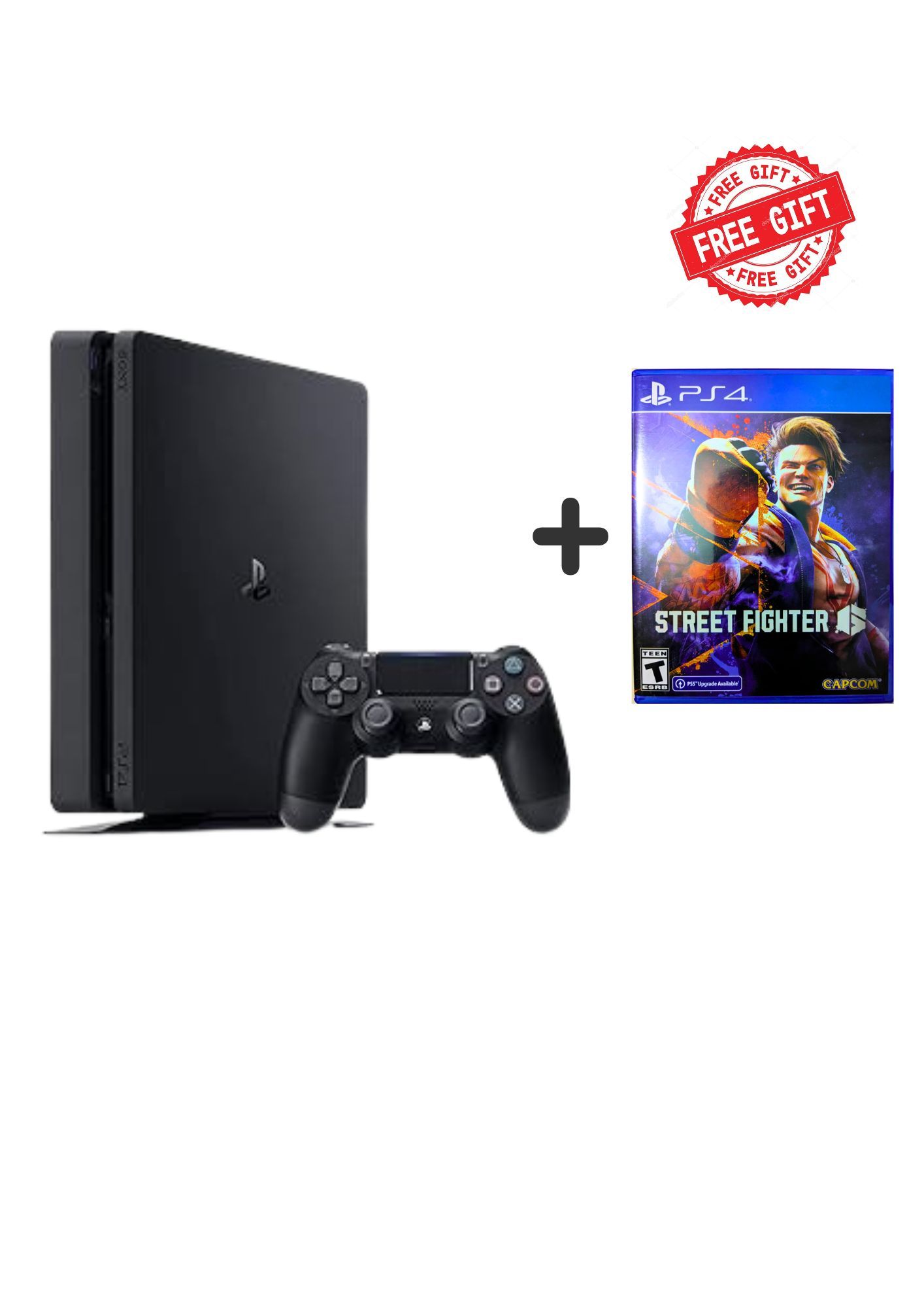 Sony PlayStation 4 Slim Console 500GB(Black) + Free Game Disc