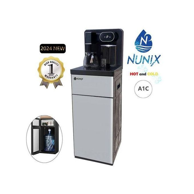 Nunix A1C bottom load hot and cold water dispenser with coffee maker