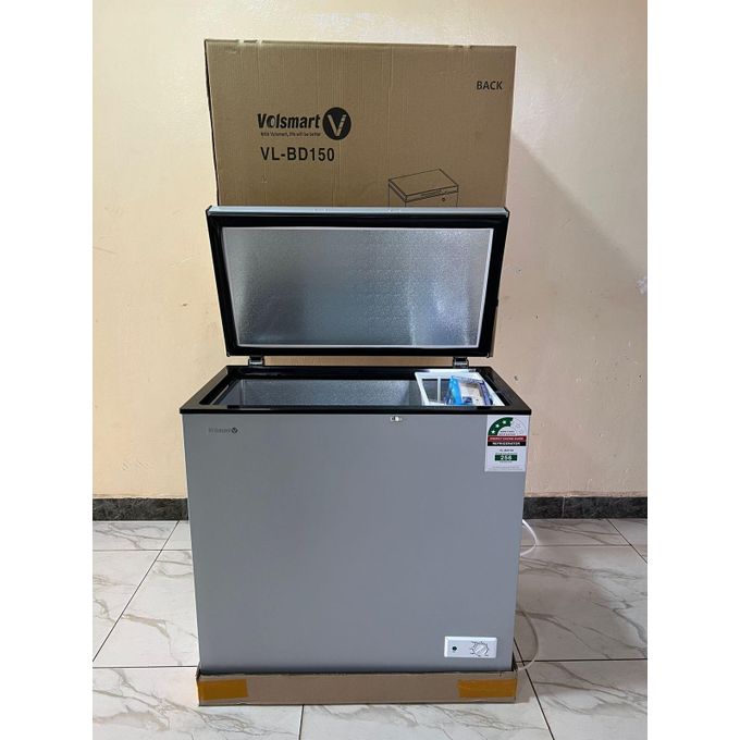 VOLSMART 150L Vertical Chest Freezer VL-BD150 Single Flip Drain Freezer Energy-saving Freezer Fast Cooling Refrigerator