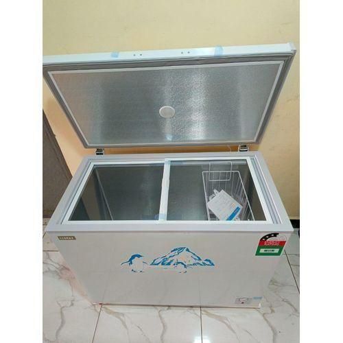 Ecomax 219 L Chest Freezer, Energy Saving, Large Capacity, Sliding Glass, Removable Basket, Door lock and Handle