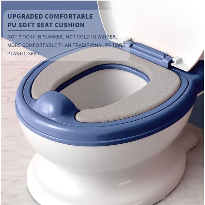Potty Training Toilet, Toddler Potty Chair with Soft Seat, Non-Slip Realistic Potty Training Seat, Removable Potty Pot, With Splash Guard, Toddler,Baby,kids