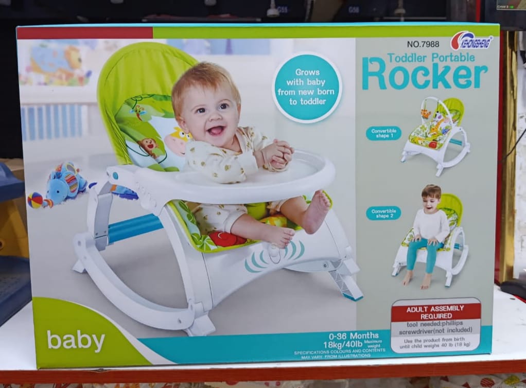 3 in 1 Baby Rocking Chair with Playful Features/ Baby Rocker