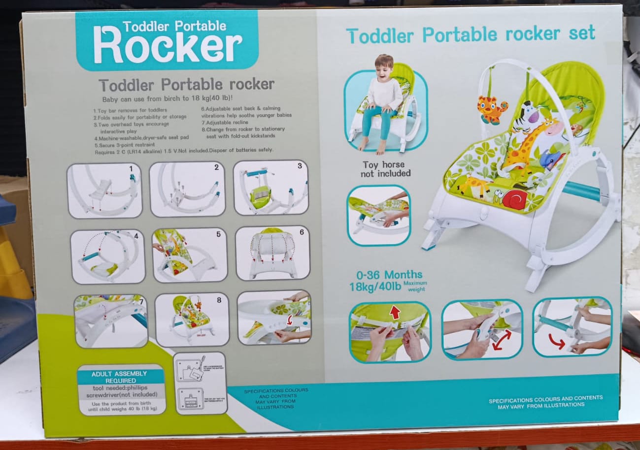 3 in 1 Baby Rocking Chair with Playful Features/ Baby Rocker