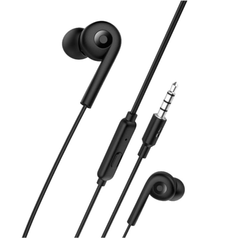 Oraimo wired Earphones with Strong Pure Bass, HD Sound with Mic, ultimate comfort eartips