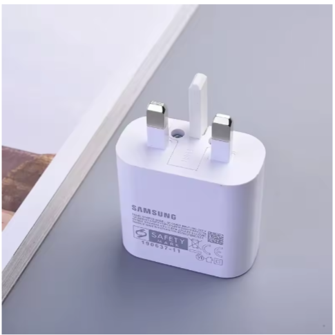 Samsung 25W Header Fast Charger Adapter For all Type-C gadgets, Galaxy A15, A25, A05S, S20FE, S23FE With Type C Output