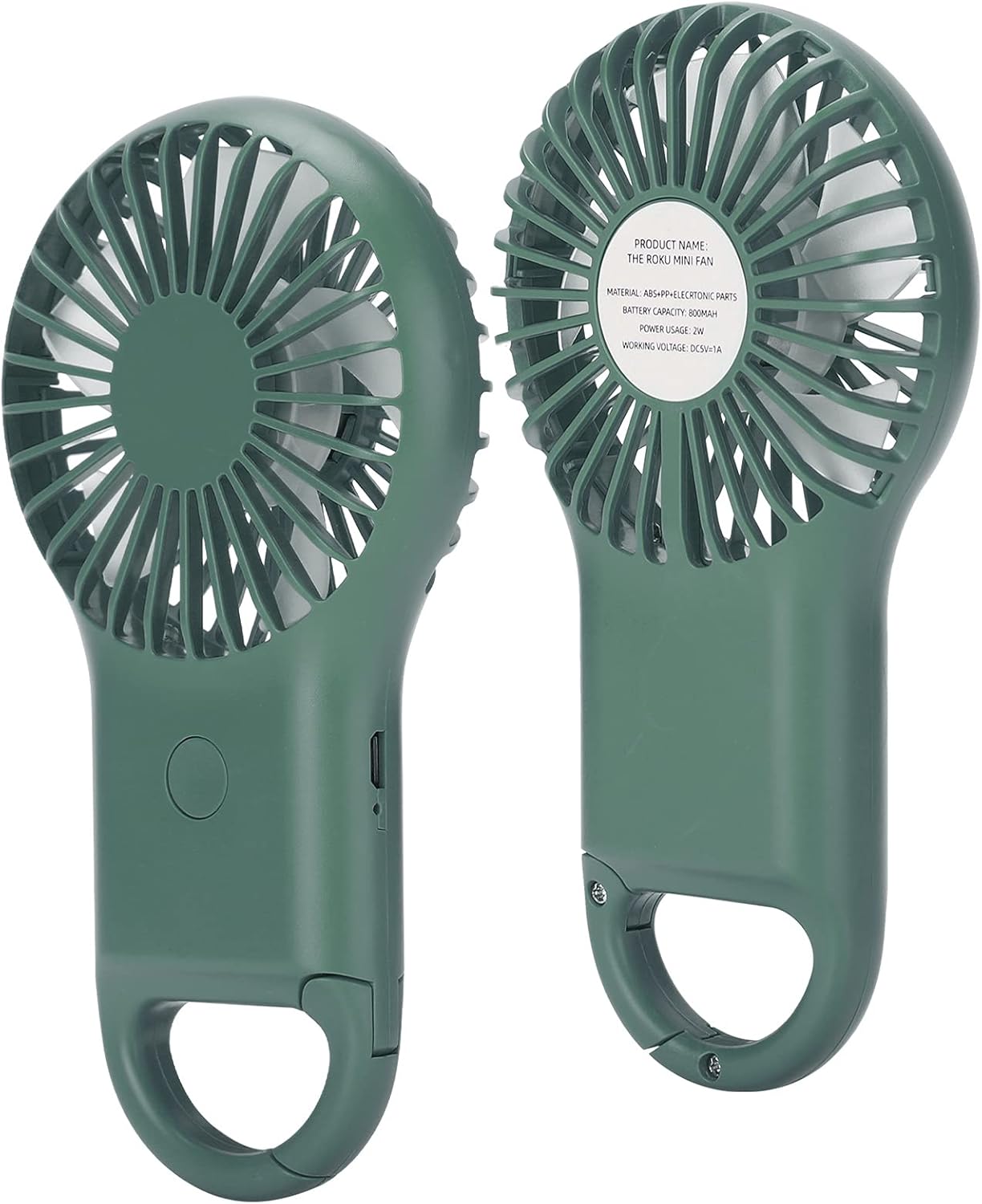 Handheld fan, USB rechargable with a phone stand, personal handfan with 3 speeds/modes