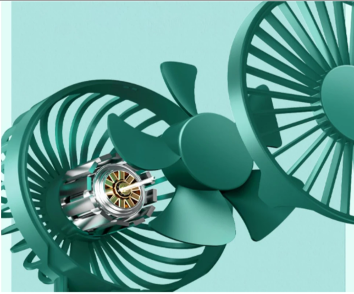 Handheld fan, USB rechargable with a phone stand, personal handfan with 3 speeds/modes