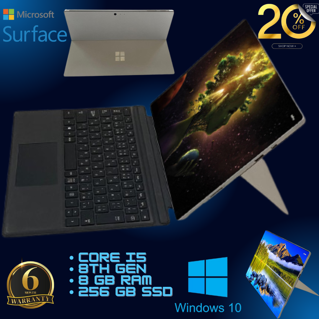 Micro Surface Tablet - Intel Core i5 7th Gen, 8GB RAM, 256GB SSD - Powerful and Portable Tablet