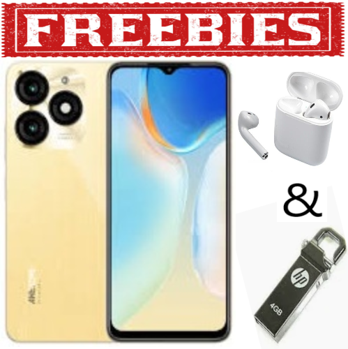 LIMITED TIME DEALS!! Itel A70 6.6" HD Screen,128GB ROM,3GB RAM,5000mAh Battery,13MP Dual Rear & 8MP Front Camera,Dual SIM,Android 13,3G,4G,VoLTE,Wi-Fi,Fingerprint & Face Unlock -Smartphones+Free Gifts
