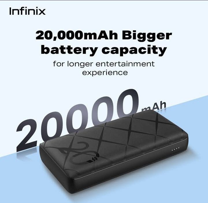 FLASH SALE DEALS!! Infinix XPower 20 Go 20000mAh Power Bank -12W, Quick Charge, Can charge 3 Devices Simultaneously, Portable, USB-A/Type-C Input, Micro-USB Output - Power Banks