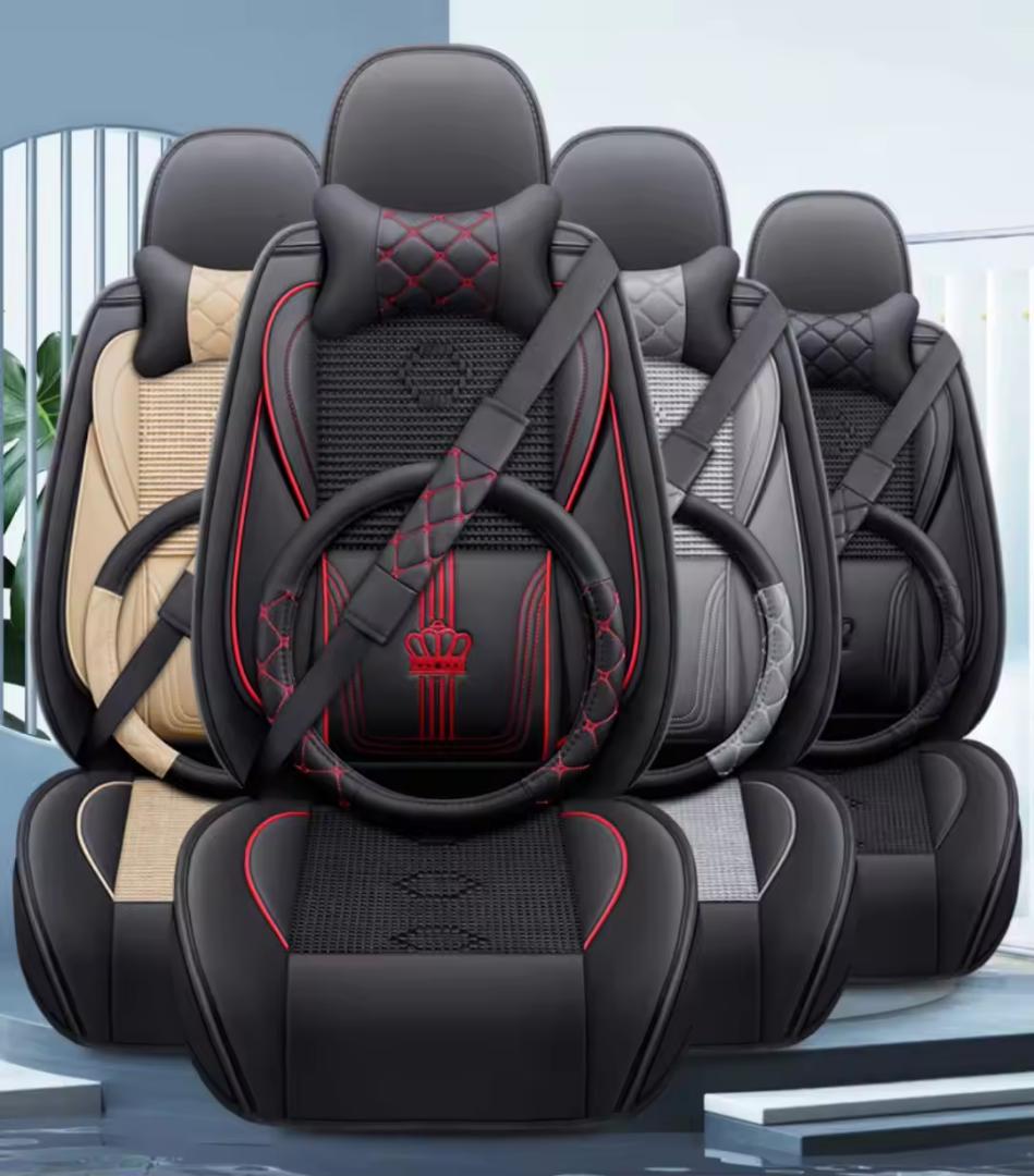 car Leather Seat Covers with ice silk fabric