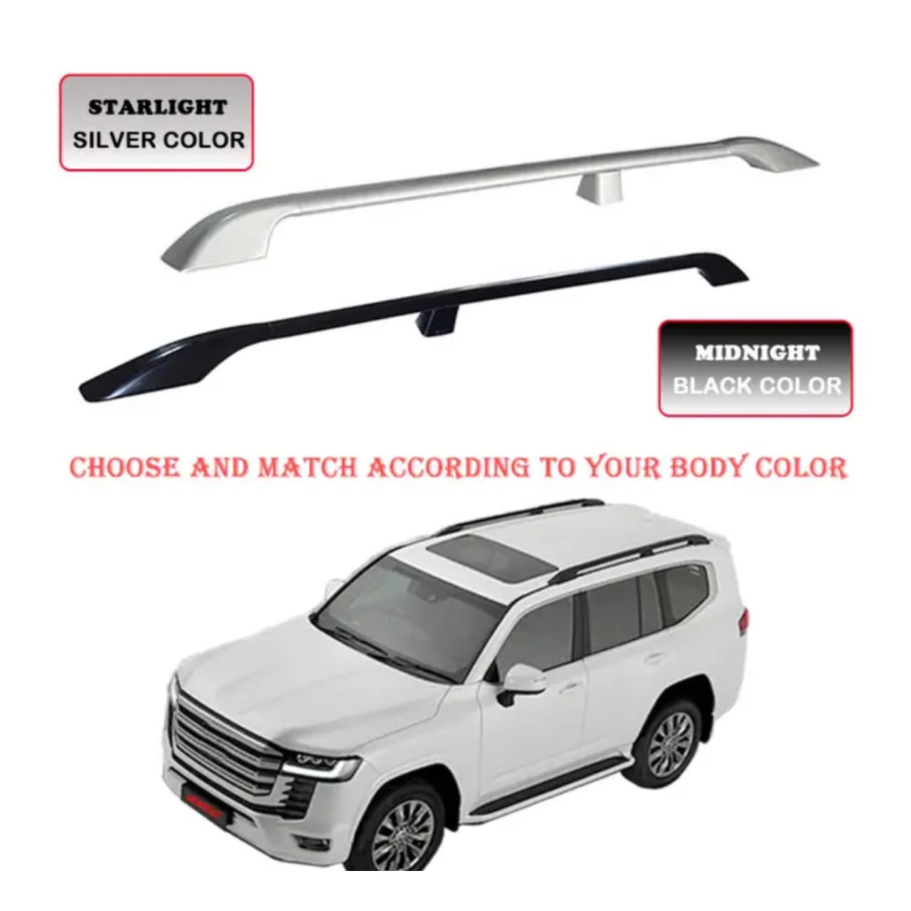 LC 200300 Car Roof Rails