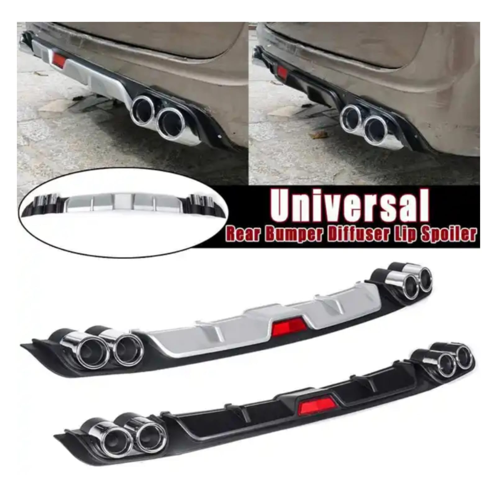 Universal Car Rear Bumper Diffuser